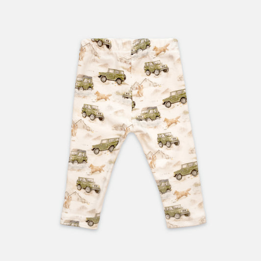 Leggings með sveitabílamynstri