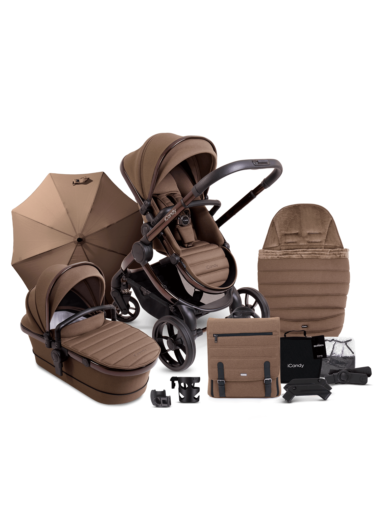 Peach 7 Coco Pushchair and Carrycot - Bundle