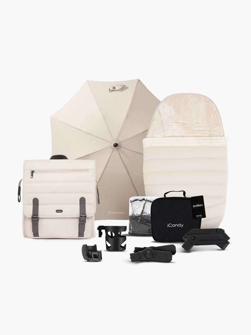 Peach 7 Biscotti Pushchair and Carrycot - Bundle