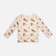 Patterned long-sleeved top