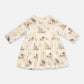 Patterned long-sleeved dress
