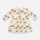 Patterned long-sleeved dress