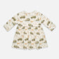 Patterned long-sleeved dress