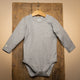Snap-button long-sleeved bodysuit