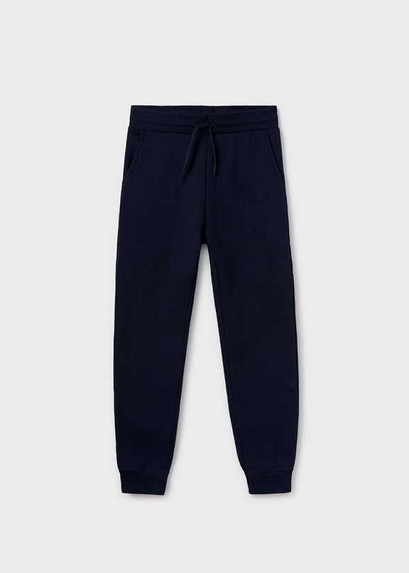 Basic cuffed fleece trousers