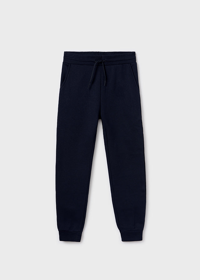 Basic cuffed fleece trousers