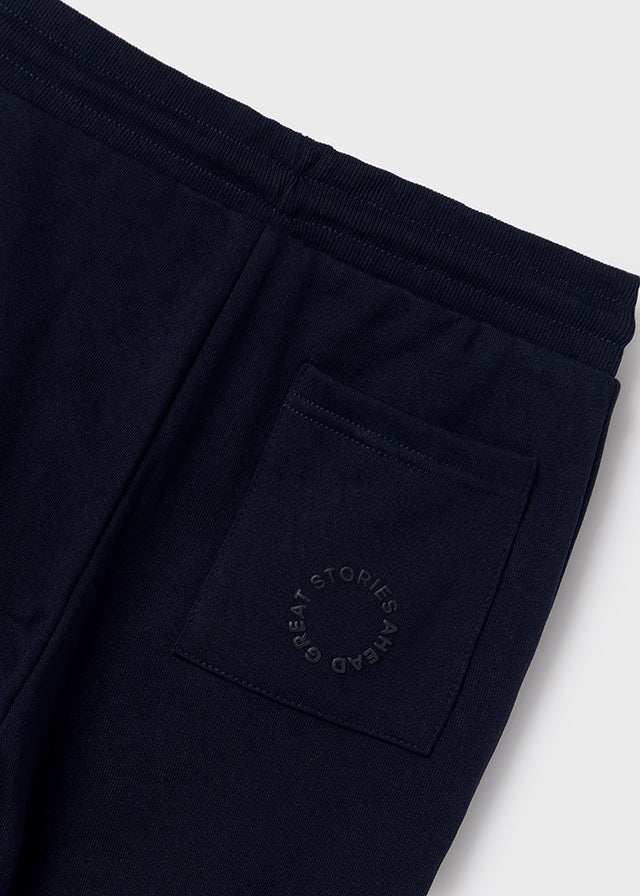 Basic cuffed fleece trousers