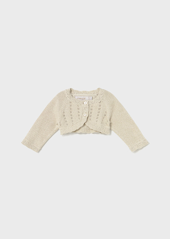 Basic knit short cardigan