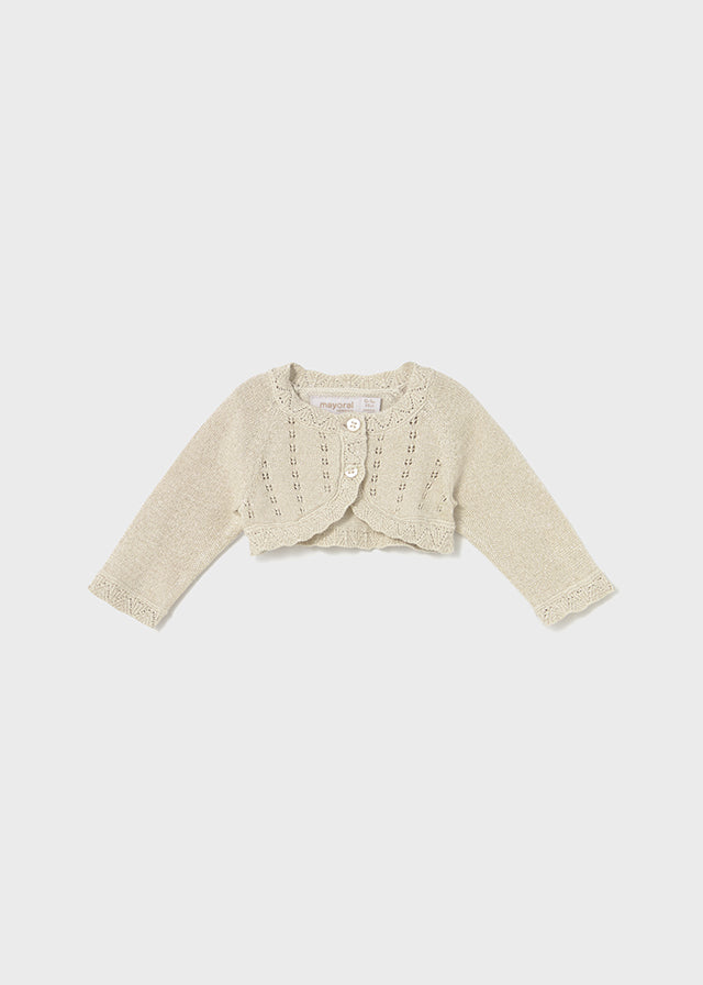 Basic knit short cardigan