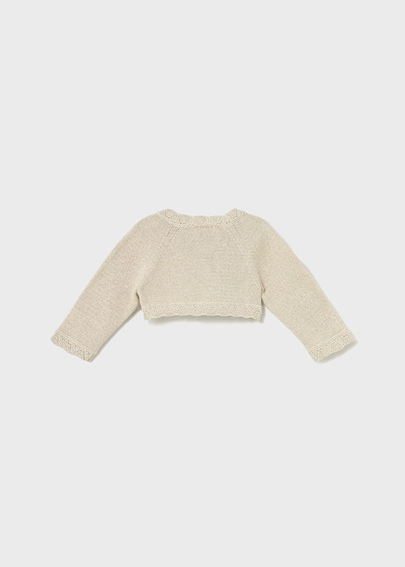 Basic knit short cardigan