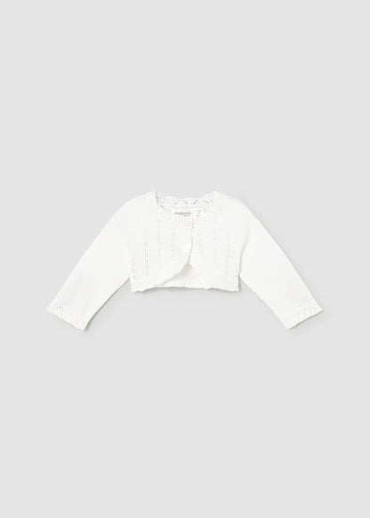 Basic knit short cardigan