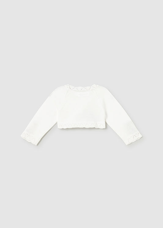 Basic knit short cardigan