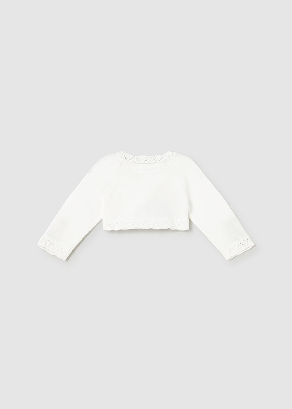 Basic knit short cardigan