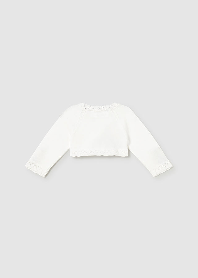 Basic knit short cardigan