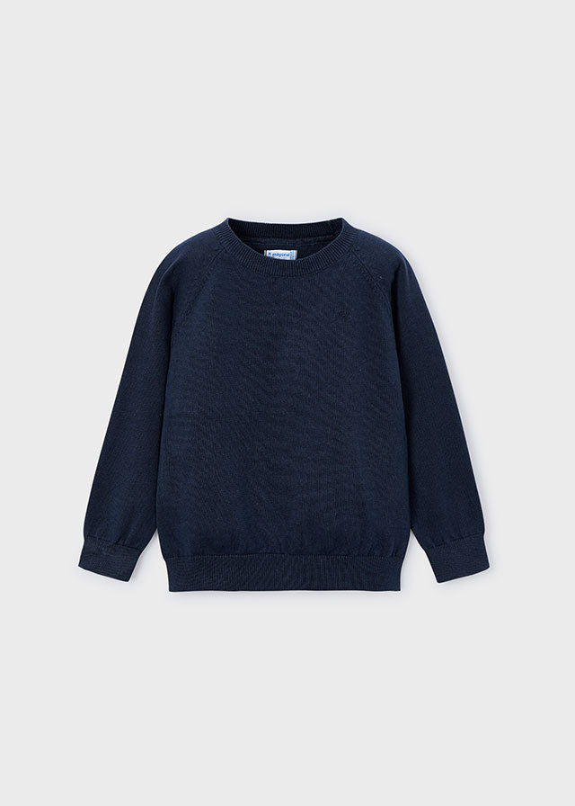Basic cotton jumper w/round
