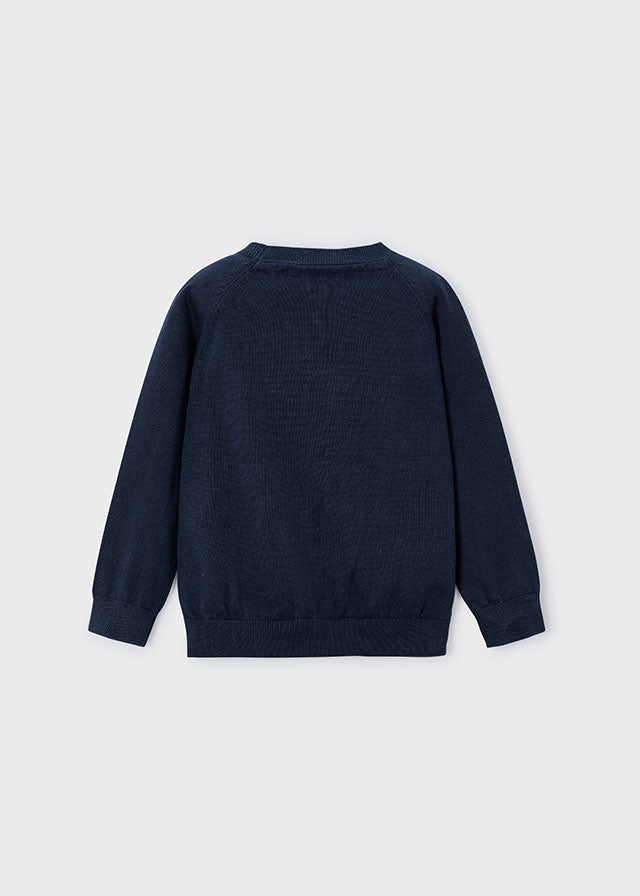 Basic cotton jumper w/round