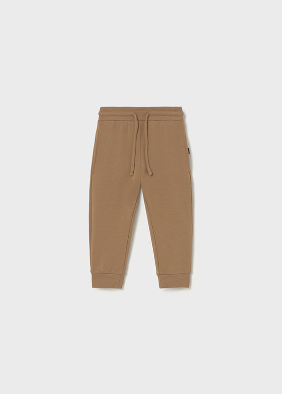 Basic cuffed fleece trousers