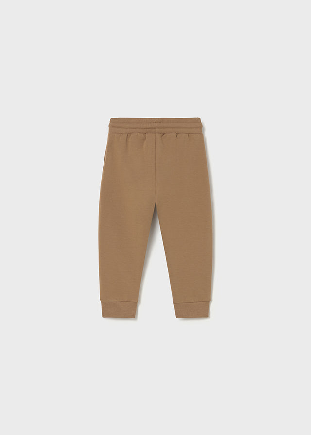 Basic cuffed fleece trousers