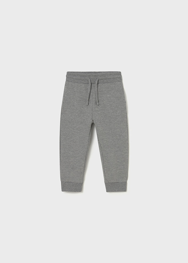 Basic cuffed fleece trousers