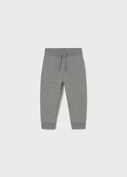 Basic cuffed fleece trousers