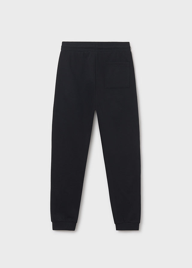 Basic cuffed fleece trousers