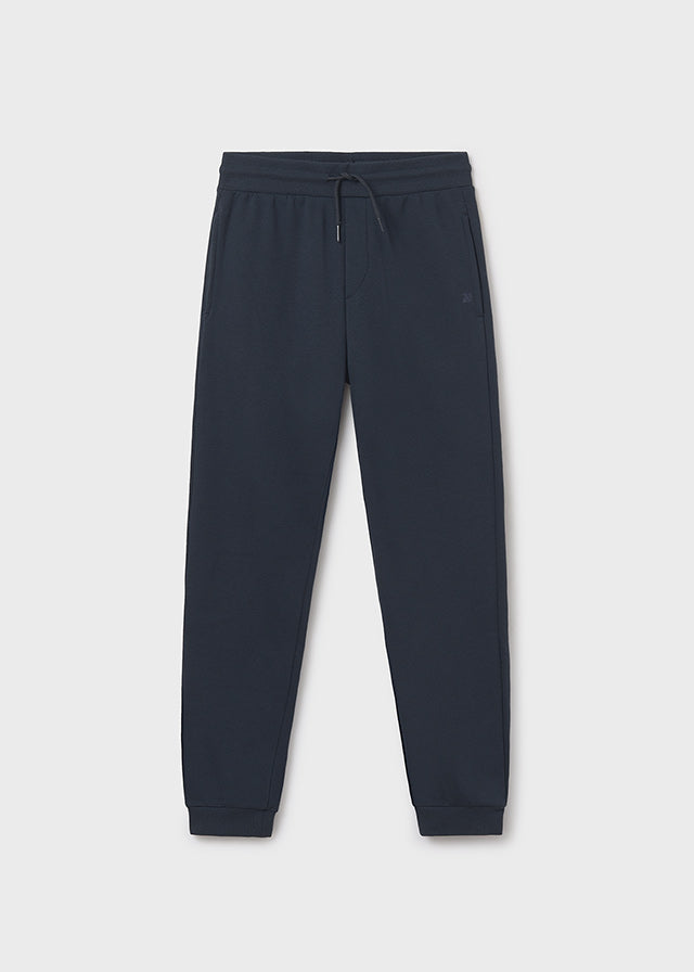 Basic cuffed fleece trousers