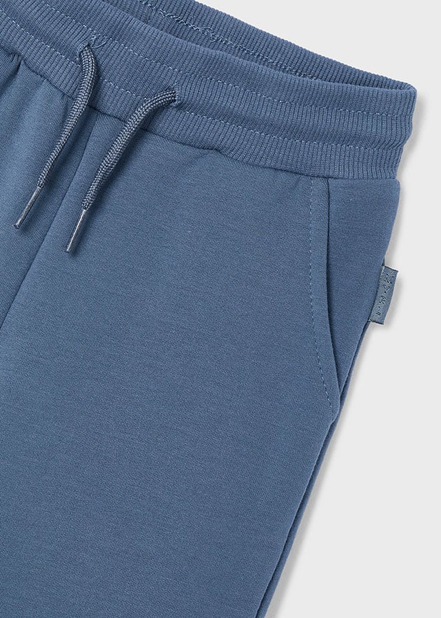 Basic cuffed fleece trousers