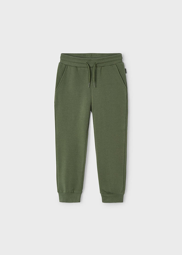 Basic cuffed fleece trousers