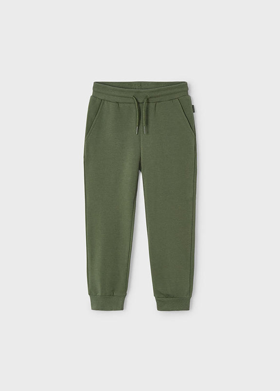 Basic cuffed fleece trousers
