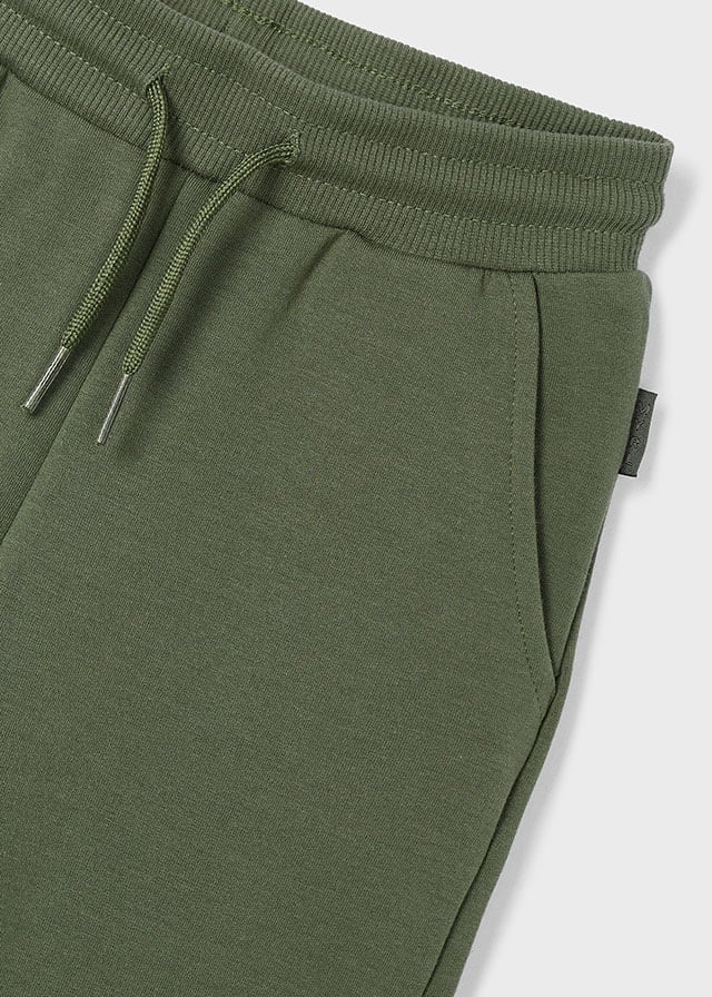 Basic cuffed fleece trousers
