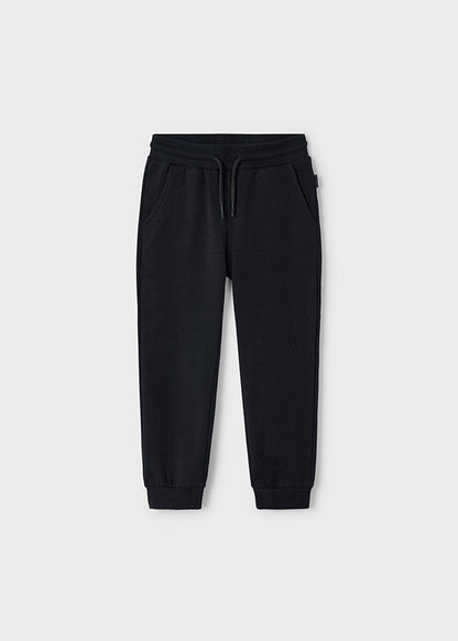 Basic cuffed fleece trousers