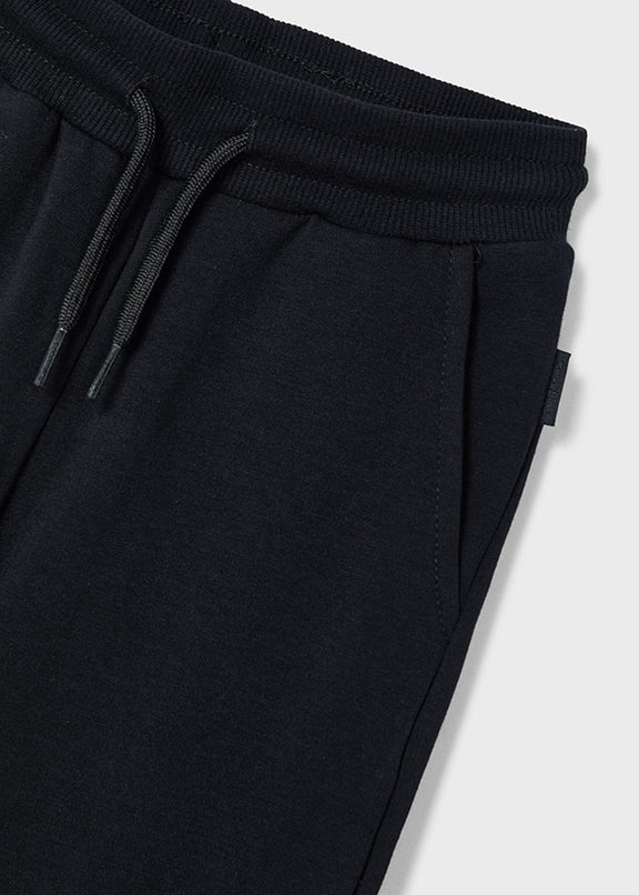 Basic cuffed fleece trousers