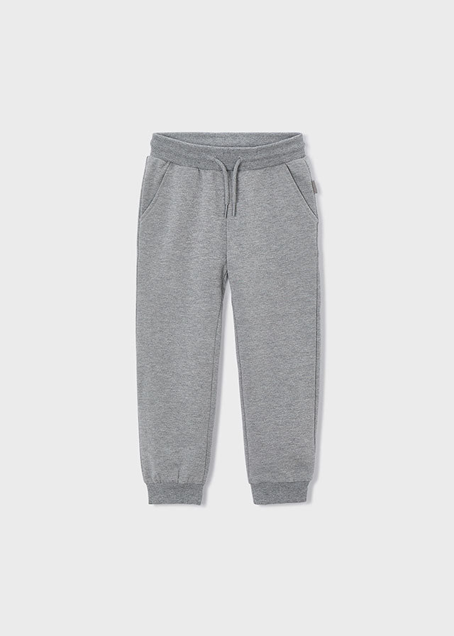 Basic cuffed fleece trousers