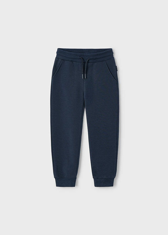 Basic cuffed fleece trousers