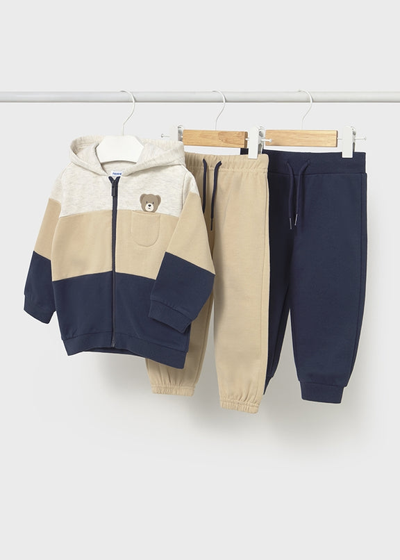 Basic plush 2 pants tracksuit