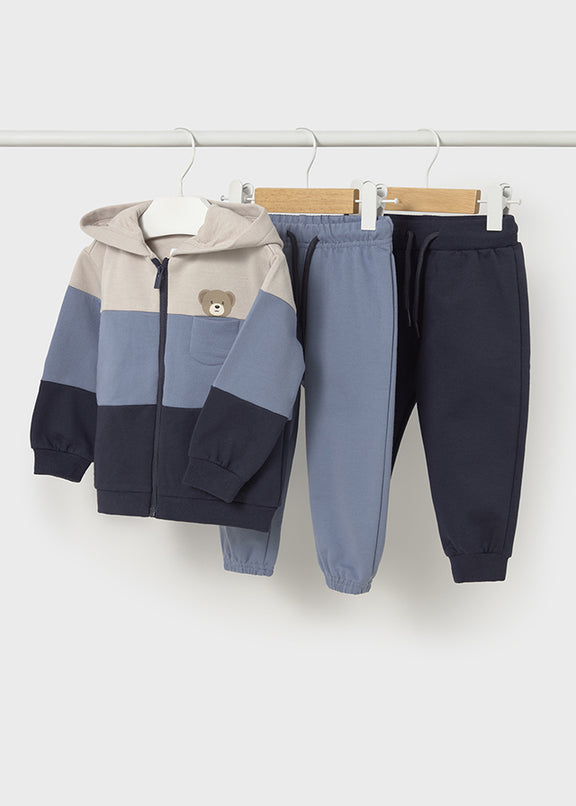 Basic plush 2 pants tracksuit