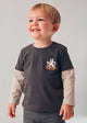 Layered t-shirt