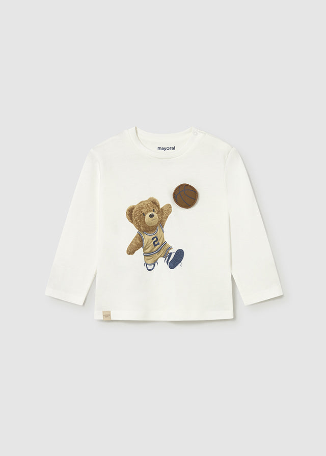 L/s t-shirt applique animal