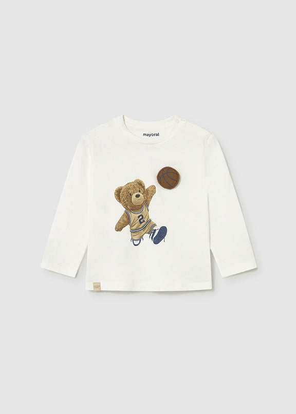 L/s t-shirt applique animal