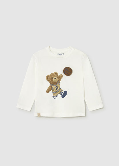 L/s t-shirt applique animal