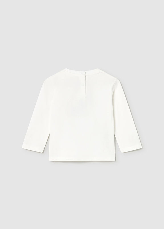 L/s t-shirt knit applique