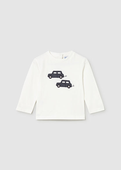 L/s t-shirt knit applique