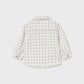 L/s checked viscose shirt