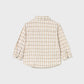 L/s checked viscose shirt