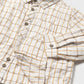 L/s checked viscose shirt