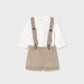 Shorts with suspender set