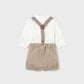 Shorts with suspender set