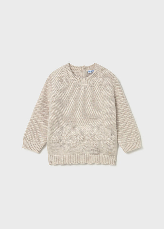Flower textured jersey