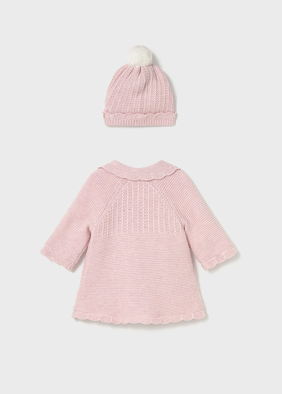 Knit coat & hat