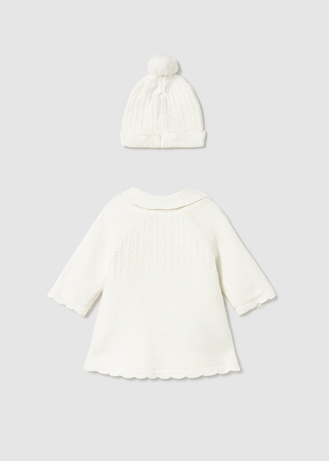 Knit coat & hat
